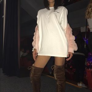 Forever 21 Pink faux jacket